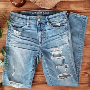 American Eagle Denim Hi-Rise Jegging Size 6R